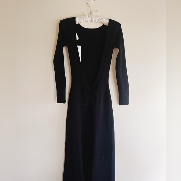 NWT Sezane Vivianne Dress Black XS - Picture 6 of 7